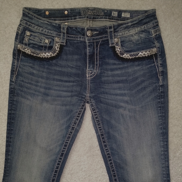 MISS ME BLUE JEANS WOMEN'S 31 (U.S. SIZE 11/12) - Picture 4 of 7